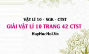 Giải Vật lí 10 trang 42 Chân trời sáng tạo SGK